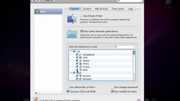 Setting Up Parental Controls Using a Mac With Leopard or Snow Loepard