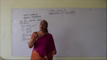 Class 9  - Polynomials:  IIT Foundation
