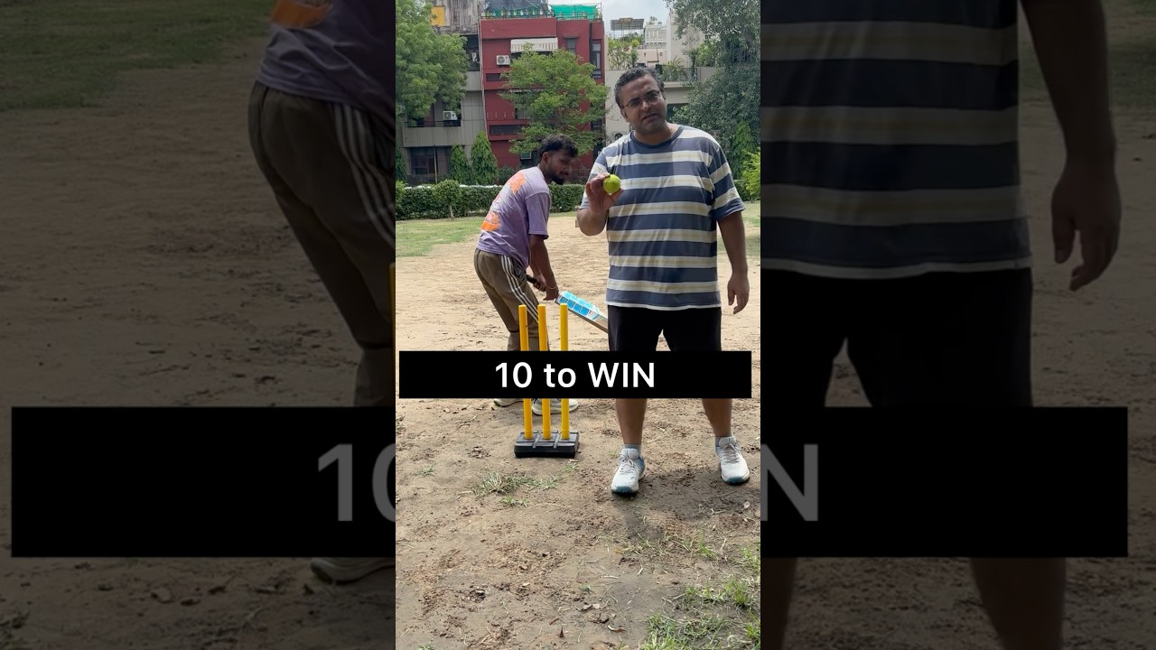 Tennis Cricket Match of 1 Over