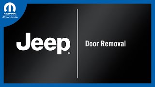 Door Removal | How To | 2026 Jeep Vehicles