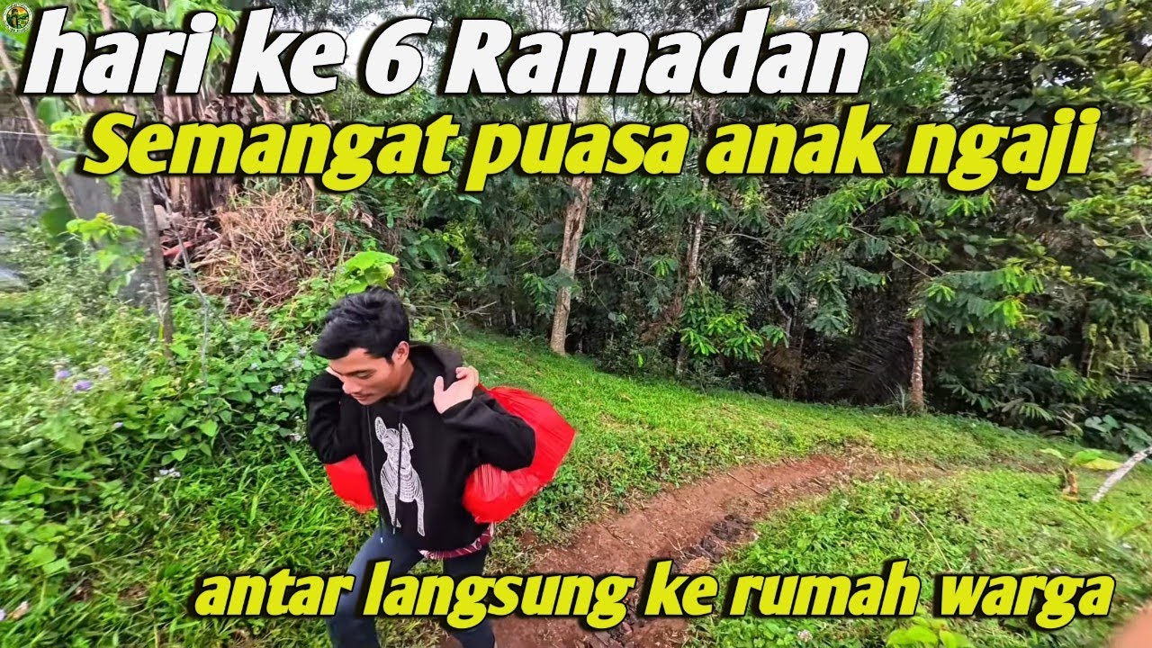 Hari ke 6 puasa bagikan ifthar pada anak mengaji dan masyarakat langsung ke rumah 