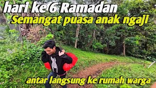 On the 6th day of fasting, distribute iftar to children studying the Koran and the community dire...