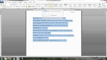 How to Create a Hanging Indent