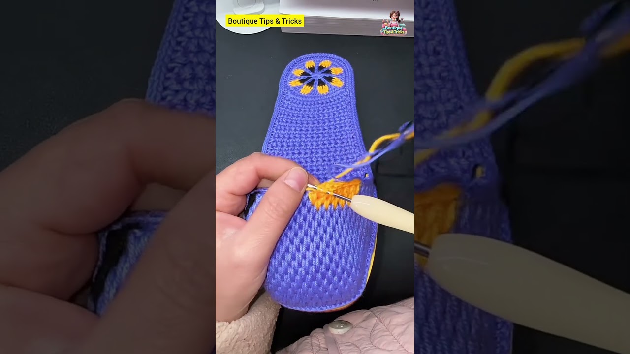 Beautiful Woolen Slippers Making Process In Easy 