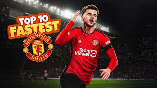 10 Fastest Manchester United Players 2023