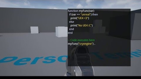 Unreal Engine 4 In-Game Script Editor with Syntax Highlighting