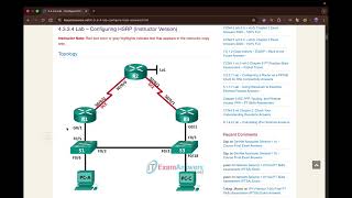 LAB - Configuring HSRP |  مقدمة