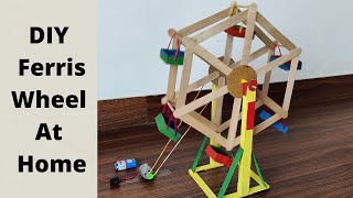 DIY l Homemade Electric Ferris wheel with DC Motor l How to make a Ferris wheel at home