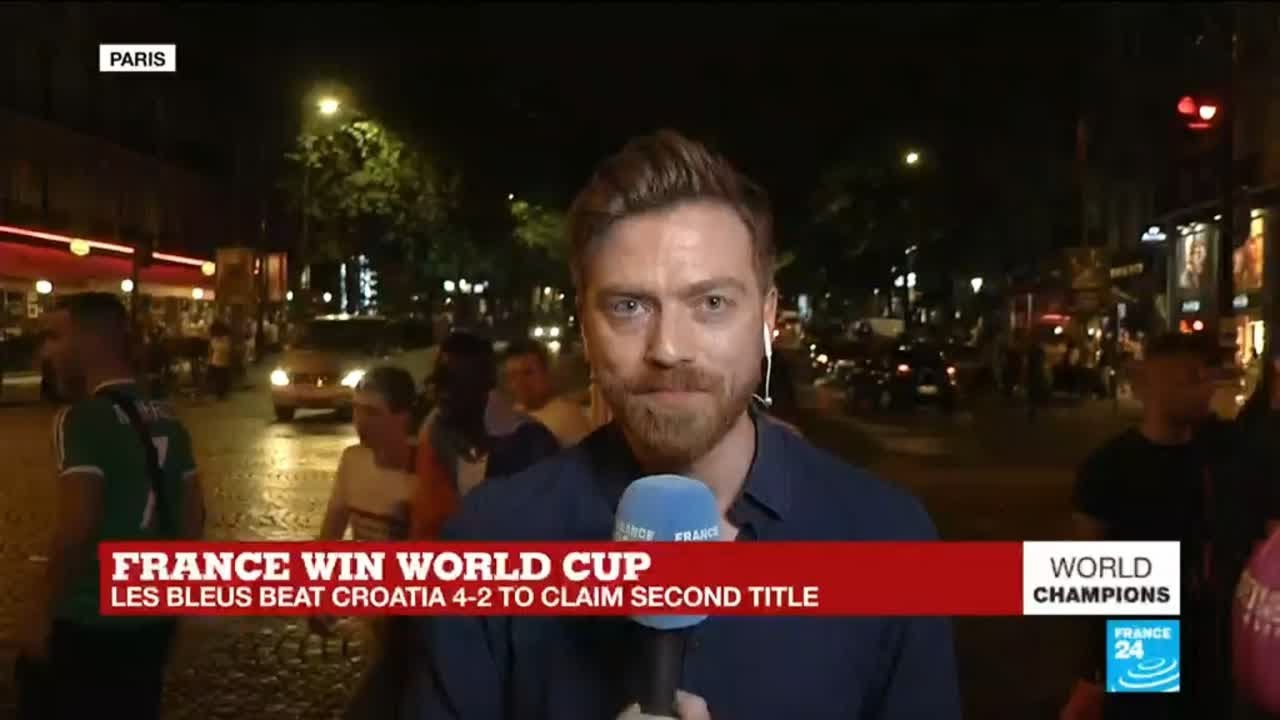 World Cup 2018: police use tear gas after incident at Champs-Elysees