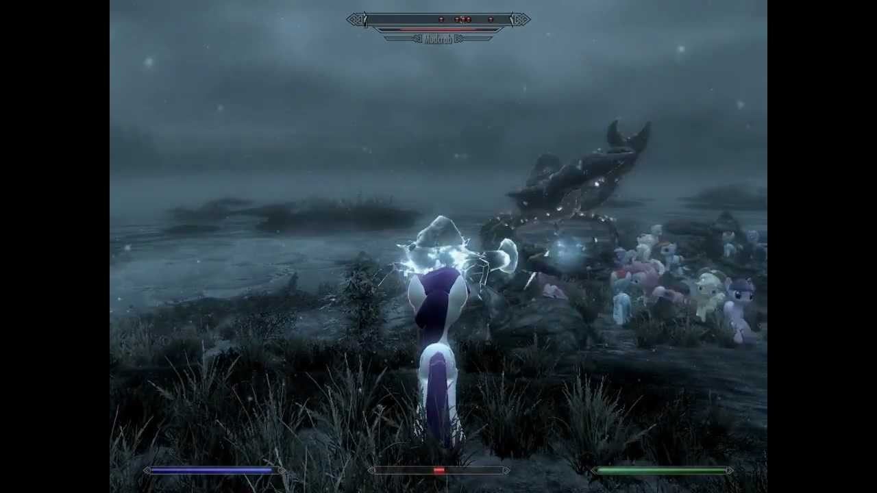 Rarity's Crab Battle [Skyrim, Pony]