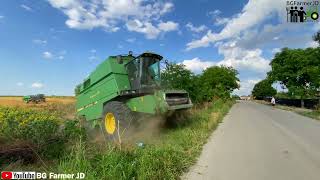 4K ✅ Harvester Tyre Slip 🔥 John Deere 2066 🔥 Grandpa John Deere ✅