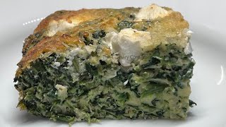 High Protein & Low carbohydrate Spinach and Feta pie