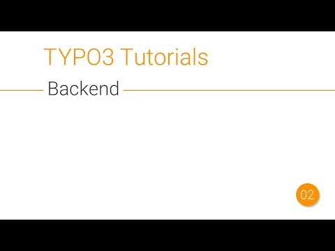 TYPO3 Tutorial - Backend [002]