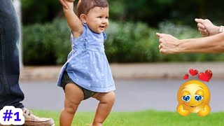 Cute babies walking for the first time compilation #1 | #cutebaby #baby #walkingbaby #funnybabies✔