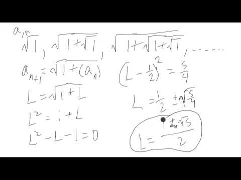 Another Example of Finding a Limit of a Recursive Sequence