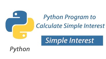 Python Program to Calculate Simple Interest
