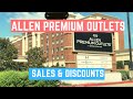 Allen Premium Outlets: Stores, Sales/Discount Numbers