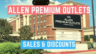 Allen Premium Outlets: Stores, Sales/Discount Numbers
