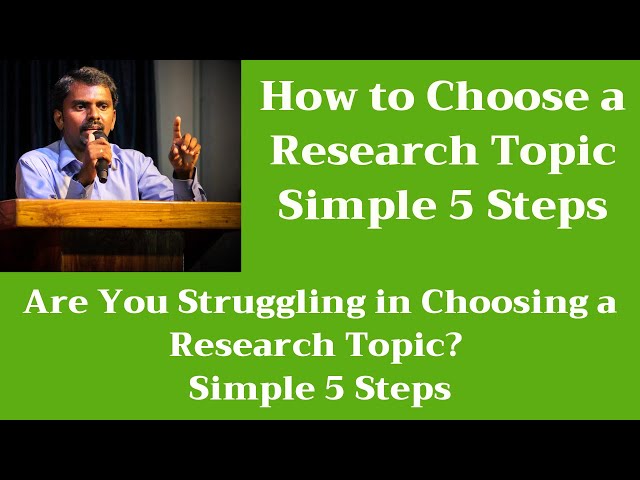 How to Choose Research Topic | Computer Science | M Milton Joe | PhD Guidance class=