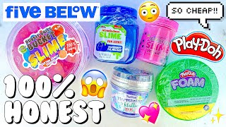NEW STORE BOUGHT SLIMES UNDER $5 REVIEW! Five Below