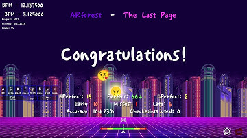 [lvl 14] ARForest - The Last Page [ADOFAI Custom Clear]