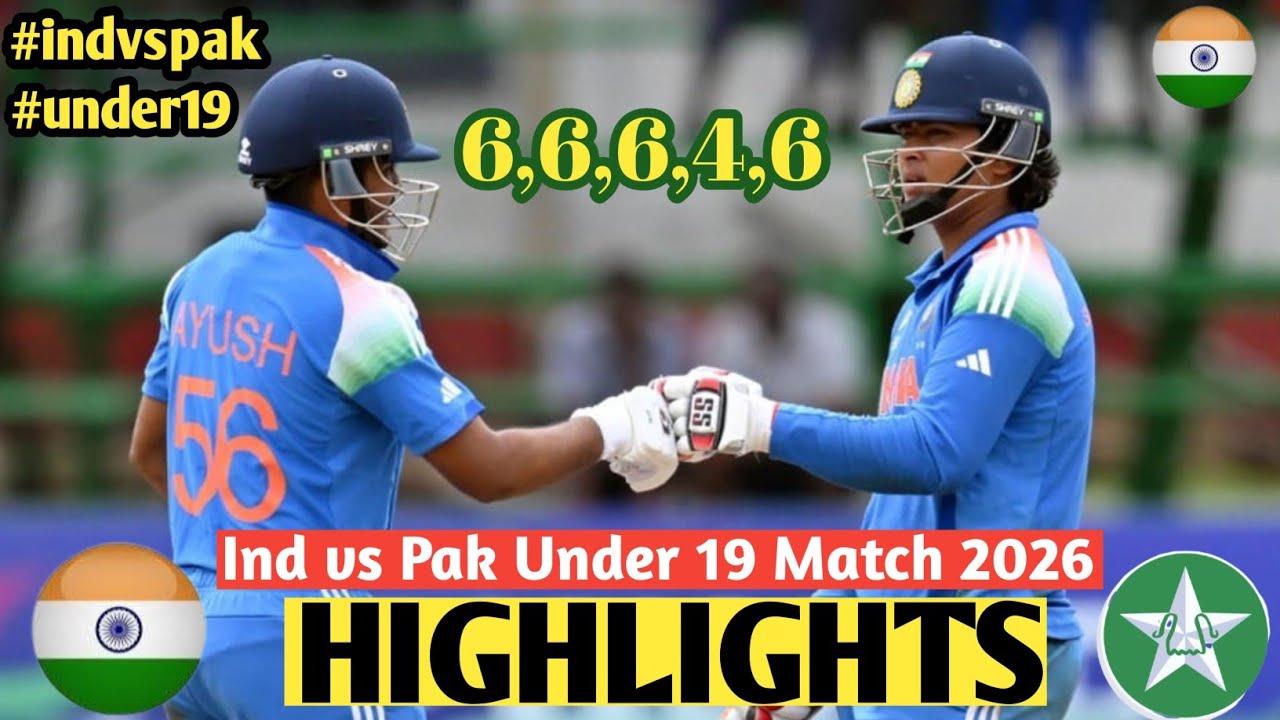 India U19 vs Pakistan U19 Worldcup Full Match Highlights | IND vs PAK U19 World Cup Highlights