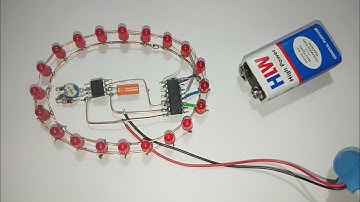 NEW led chaser circuit using CD4017IC and NE555IC