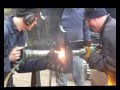 Hot Riveting the frames of the new tender for 34072 257 Squadron