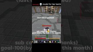 banned mods for tier testing(wait for end) #aveeplayerlegend #minecraft #minecraftshorts #pvp tips