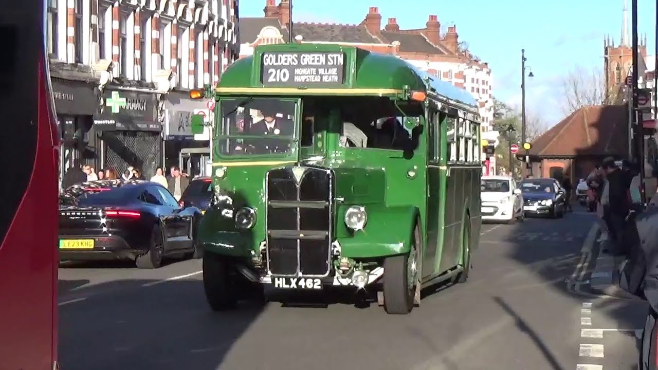 Muswell Hill Classic London Transport Buses 2025 Running Day-Routemasters, Regal T, MBA, RF & MBA