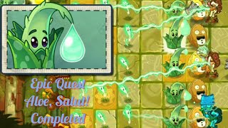 PvZ 2 Reflourished Epic Quest - Aloe, Salut! Completed(mowerless)