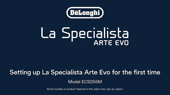 La Specialista Arte Evo | How to set up your espresso machine for the first time