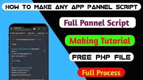 How to make pannel script | How to make any app script | How to make Refer bypass Script 🤪