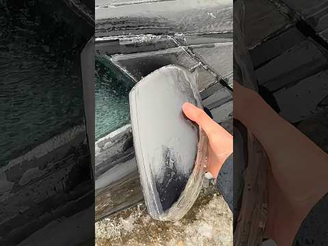 Satisfactory Deicing process #satisfyling #asmr #ice #snow #fyp #oddlysatisfying
