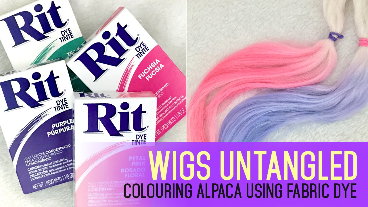 How to Dye Wigs with Fabric Dye — Rabbit Tales