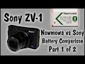 Sony ZV-1 NP-BX1 Battery Comparison - Newmowa vs Sony Part 1