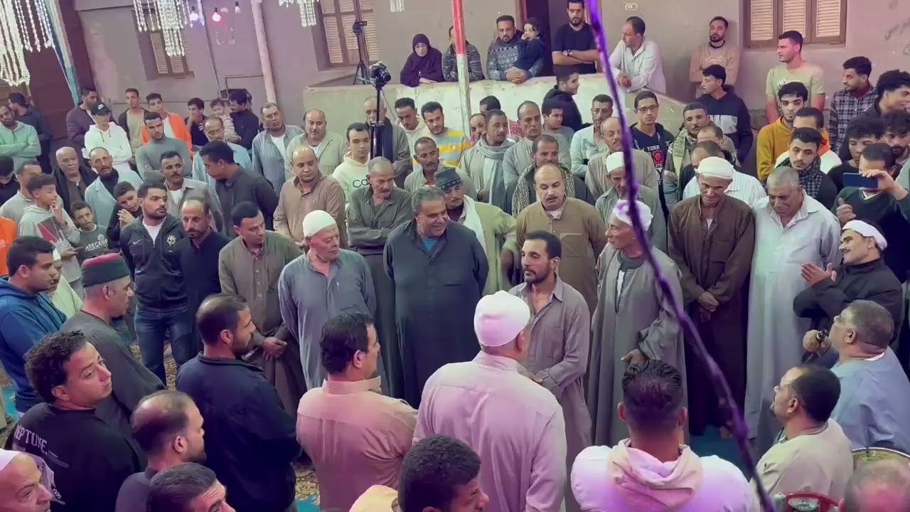 الشيخ السيد أحمد عزالدين في بساط مولد أبو هاشم 2024 مع الشيخ أيمن عبدالعزيز