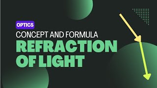 Lec 3 Optics | Refraction of Light | Concepts and Theory