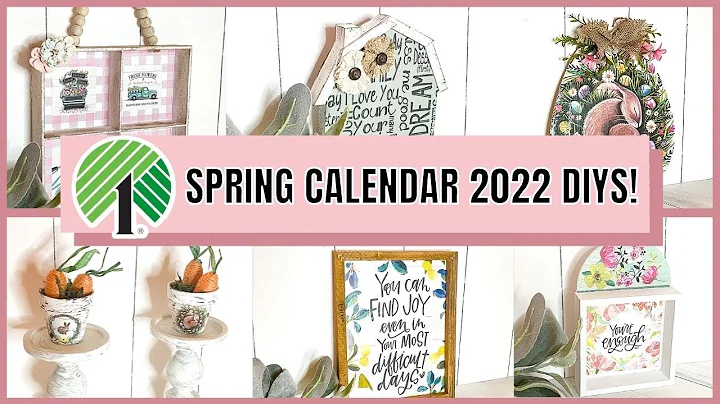 7 WAYS TO USE DOLLAR TREE 2022 CALENDARS | DOLLAR TREE SPRING CALENDAR DIYS 2022 | PART 2