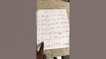 Learning KINYARWANDA / My language WEEK 7 #foreignlanguage