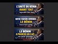 L’UNITÉ NATIONALE ET LA RESPONSABILITÉ HISTORIQUE   @bikomotivastar #UnitéNationale #benin
