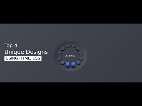 Top 4 Unique designs using HTML, CSS from Codepen