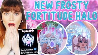 Brand New FROSTY FORTITUDE HALO 2023 FULL Showcase!  Royale High GLITTERFROST Halo!