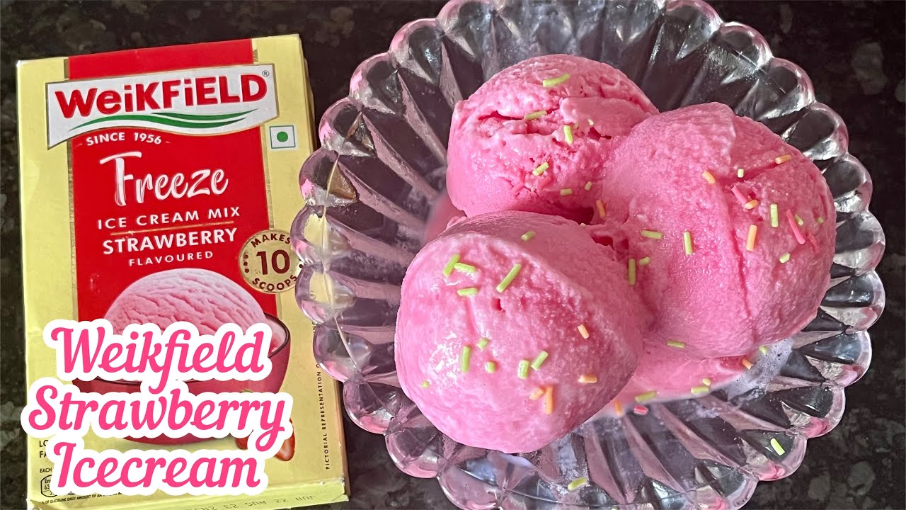 Weikfield Freeze Ice Cream Mix Strawberry Flavour Weikfield