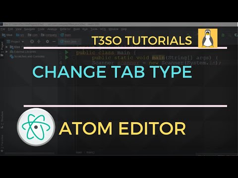 How to Change Tab Type to hard in Atom Editor