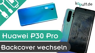 Huawei P30 Pro / P30 Pro New Edition Backcover Couvercle de batterie Coque arrière blanche avec adhésif vidéo