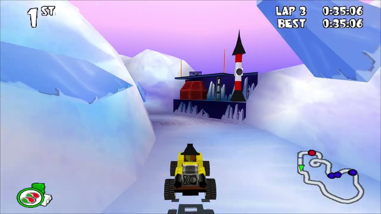 Lego Racers ORIGINAL Captain Redbeard AI CAR FULL playthrough! [60FPS 1440p]