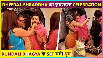 Shraddha & Dheeraj Cut Cake & Celebrate Their Dadasaheb Phalke Award