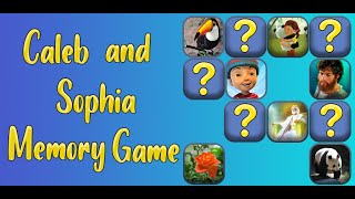 Caleb and Sophia Memory Game screenshot 1