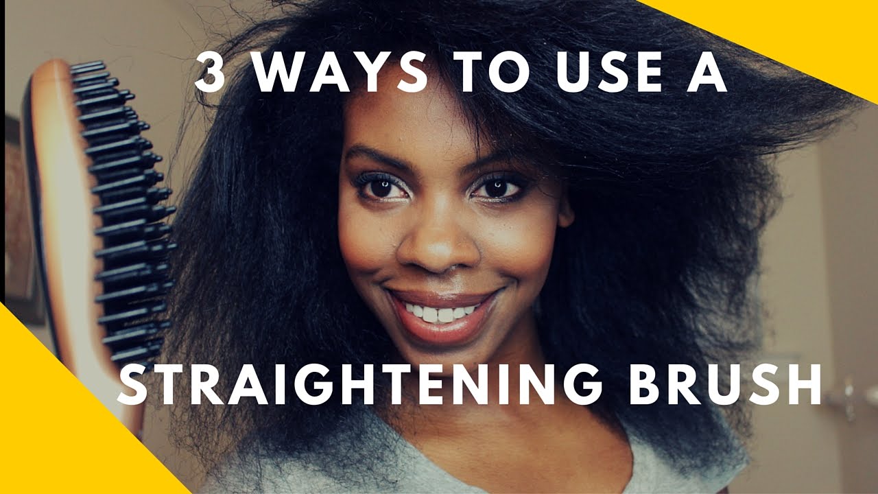 3 Ways to Use a Straightening Brush on Natural Hair YouTube